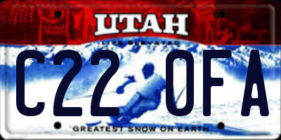 UT license plate C220FA