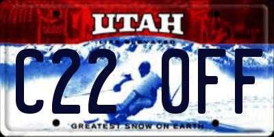 UT license plate C220FF