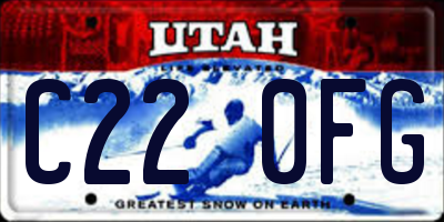 UT license plate C220FG
