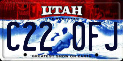 UT license plate C220FJ