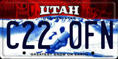 UT license plate C220FN