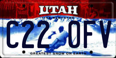 UT license plate C220FV