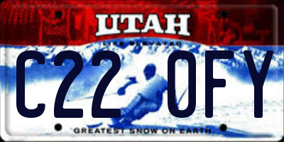 UT license plate C220FY