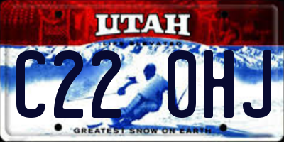 UT license plate C220HJ