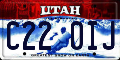 UT license plate C220IJ