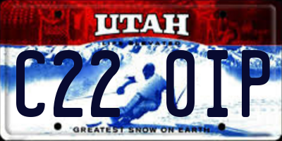 UT license plate C220IP