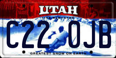 UT license plate C220JB