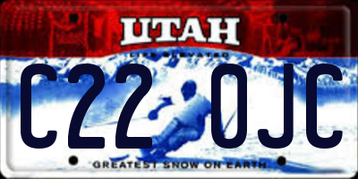 UT license plate C220JC