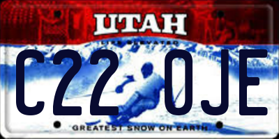 UT license plate C220JE
