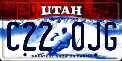 UT license plate C220JG