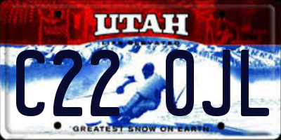 UT license plate C220JL