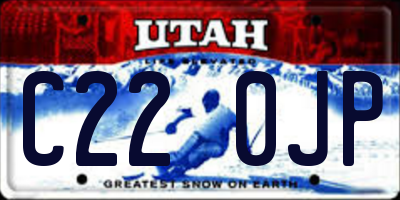 UT license plate C220JP
