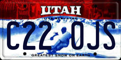 UT license plate C220JS