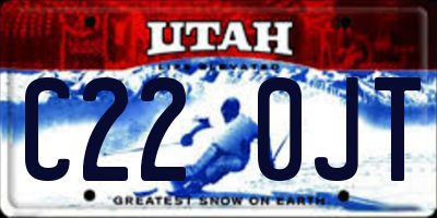 UT license plate C220JT