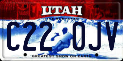 UT license plate C220JV