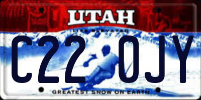 UT license plate C220JY