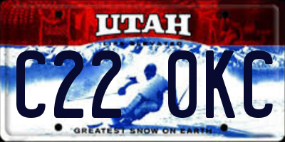 UT license plate C220KC