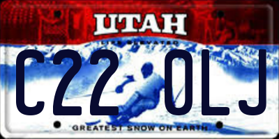 UT license plate C220LJ