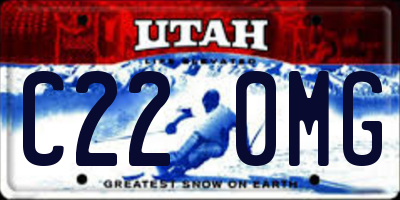 UT license plate C220MG