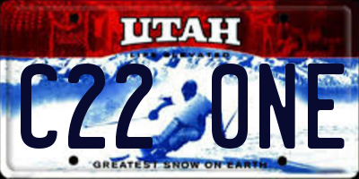 UT license plate C220NE