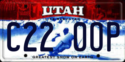 UT license plate C220OP