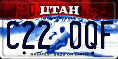 UT license plate C220QF