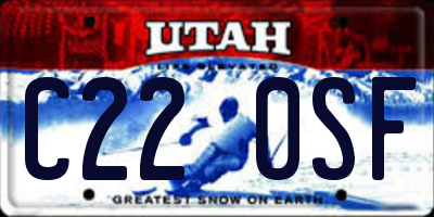 UT license plate C220SF