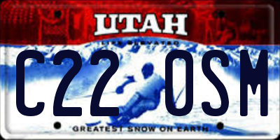 UT license plate C220SM