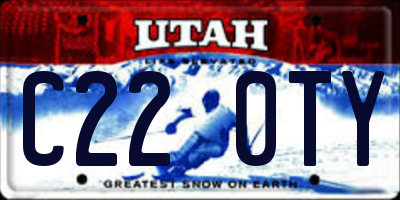 UT license plate C220TY