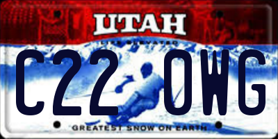 UT license plate C220WG