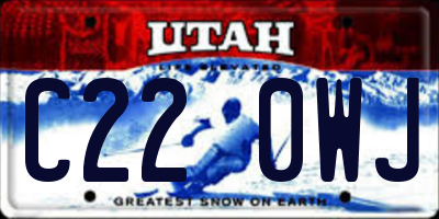 UT license plate C220WJ