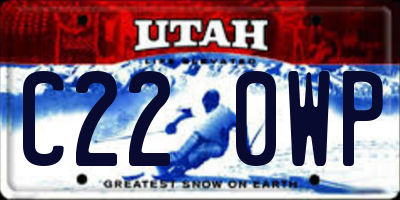UT license plate C220WP