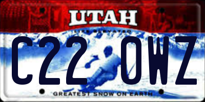 UT license plate C220WZ