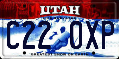 UT license plate C220XP