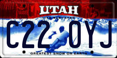 UT license plate C220YJ