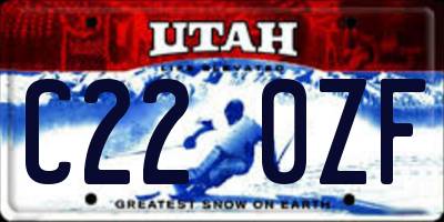 UT license plate C220ZF