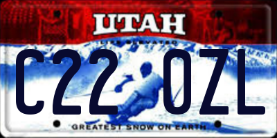UT license plate C220ZL