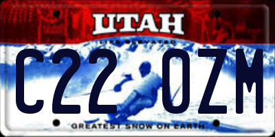 UT license plate C220ZM