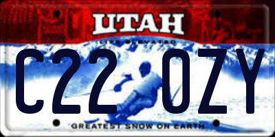 UT license plate C220ZY
