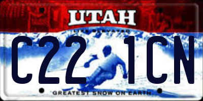 UT license plate C221CN