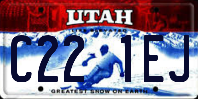 UT license plate C221EJ
