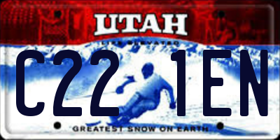 UT license plate C221EN