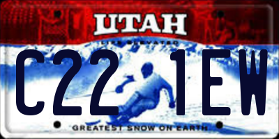 UT license plate C221EW
