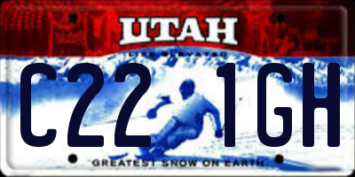 UT license plate C221GH