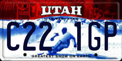 UT license plate C221GP