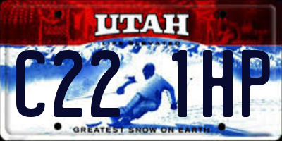 UT license plate C221HP