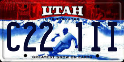 UT license plate C221II