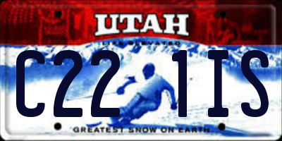 UT license plate C221IS