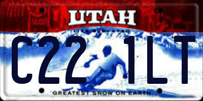 UT license plate C221LT