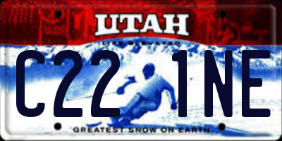 UT license plate C221NE